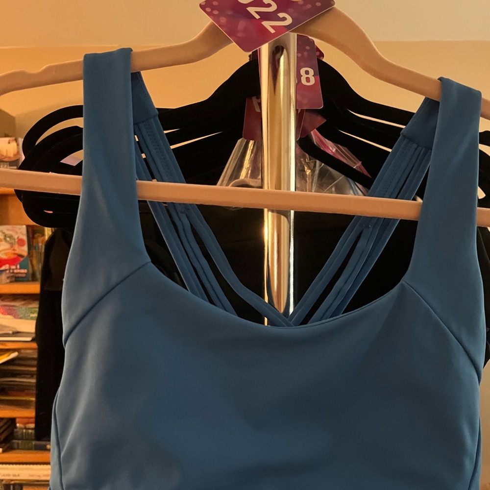 ZYIA Baltic Blue Light n Tight Weave Sports Bra